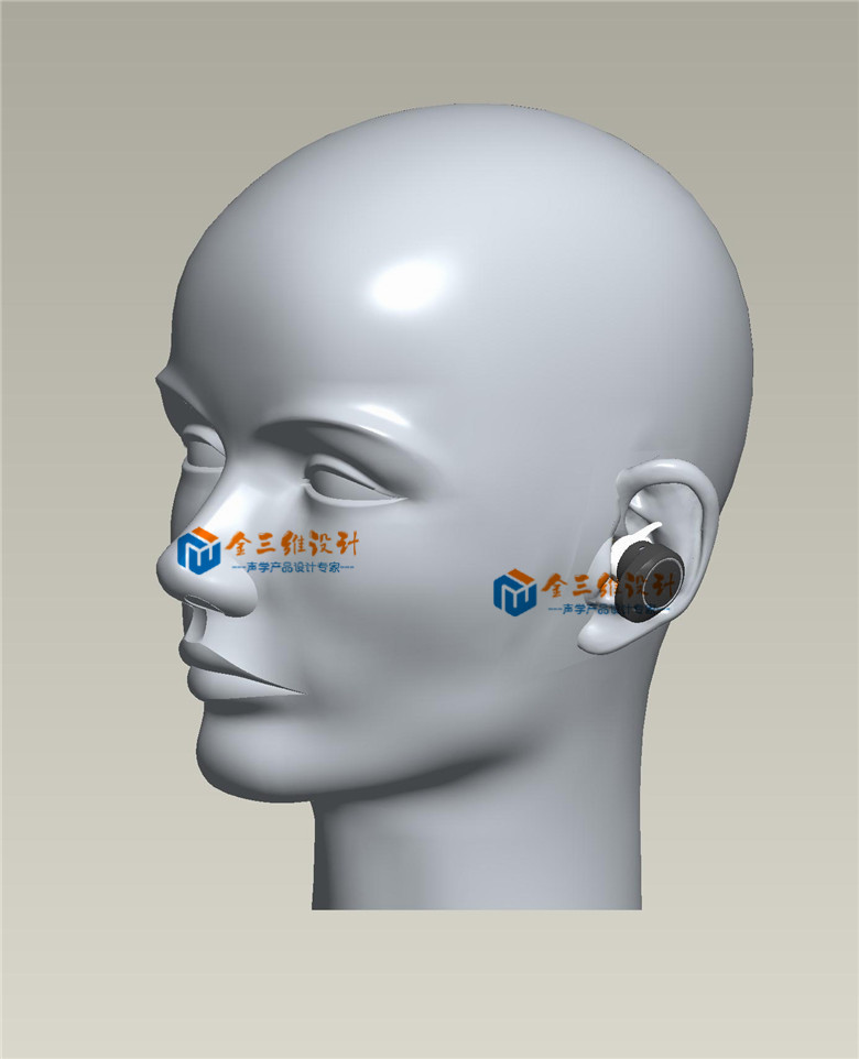 TWS耳机人体工学佩带--模拟